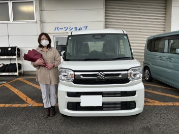 T様にスペーシアをご納車させて頂きました