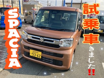 新型スペーシア試乗車きました！！！！