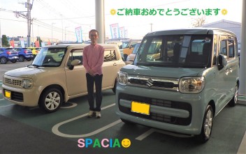 SPACIA☆祝ご納車☆Lapinからお買換え♪