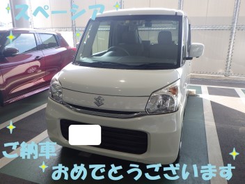 スペーシア　ご納車おめでとうございます☆( ´∀｀ )