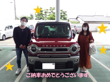 《祝☆ご納車》ハスラー