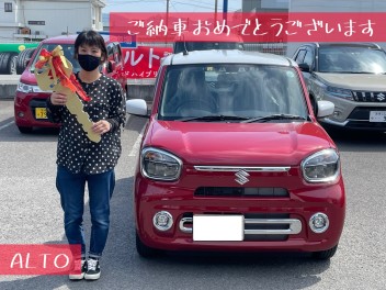 Ｓ様のアルトを納車いたしました！