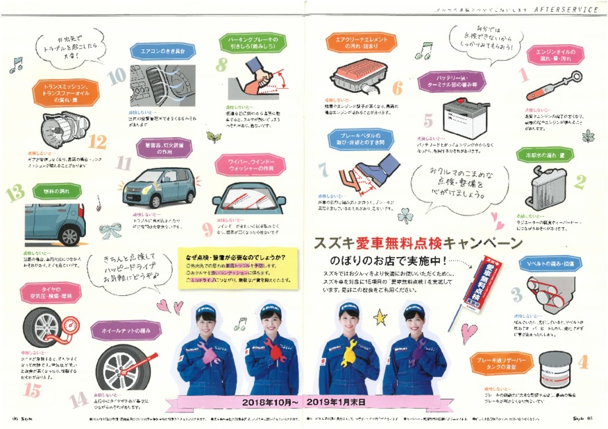 愛車無料点検、間もなく３００台突破！
