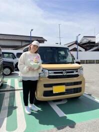 黄色のスペーシア☺　担当：うらさき