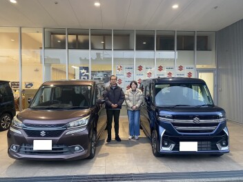 M様　スペーシアカスタムご納車おめでとうございます！