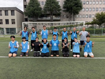 周南公立大学女子サッカー部の皆さんとサッカー対決を行いました！