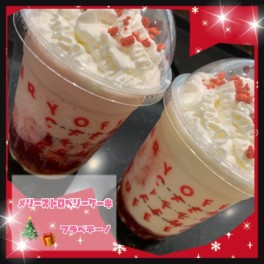 ＊メリーストロベリーケーキフラペチーノ＊