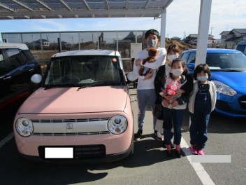 Ｓ様ご一家へ…待望のコフレピンクラパン納車