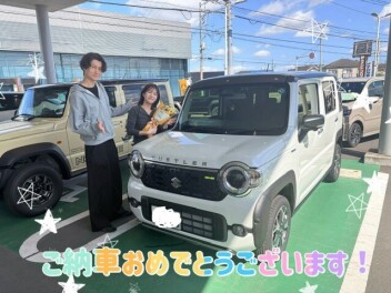 ハスラーご納車です(≧▽≦)♡