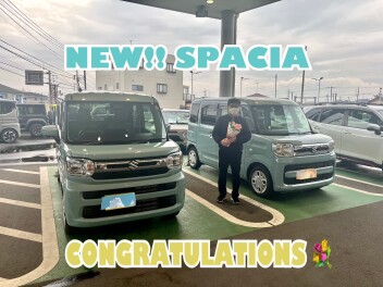 新しいスペーシアにお乗り換えです！！