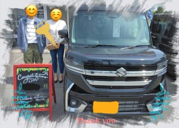 U様　新車ｽﾍﾟｰｼｱｶｽﾀﾑご納車おめでとうございます！