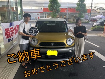 クロスビーをご納車させていただきました！！