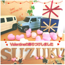 ショールームがValentine仕様に♪