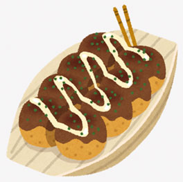 あつあつのたこ焼きをご用意しております！