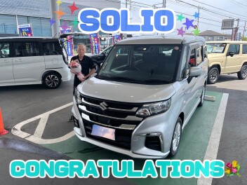 ソリオご納車おめでとうございます☆