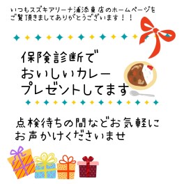 保険診断でカレープレゼント