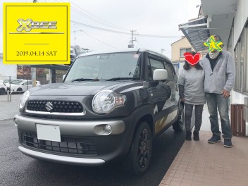 雨の中！クロスビーご納車です。