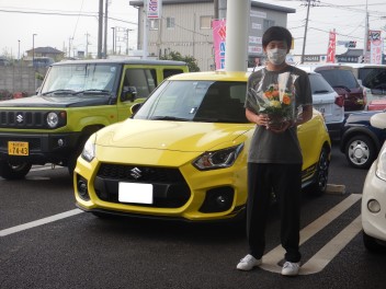 スイフトスポーツご納車させていただきました☆彡