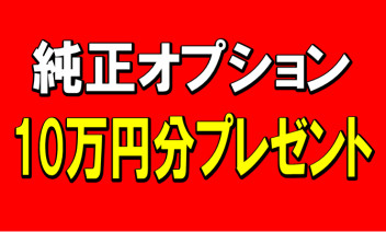 【期間限定】純正オプション10万円分プレゼント【車種限定】