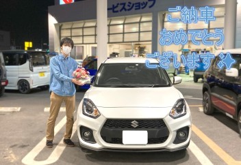 スイフトスポーツご納車させていただきました☆彡