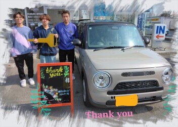 H様　新車アルトラパンご納車おめでとうございます！