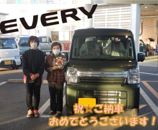 エブリィバンご納車させていただきました☆彡