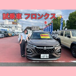新しくフロンクスの試乗車が来ました！！