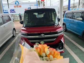 新型スペーシアカスタムのご納車ありがとうございます☆