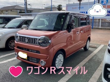 ワゴンＲスマイルのご納車ありがとうございます(^▽^)/