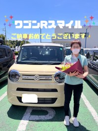 ワゴンＲスマイルご納車おめでとうございます！