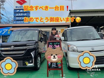 記念すべき新型スペーシア一台目ご納車！ありがとうございました！