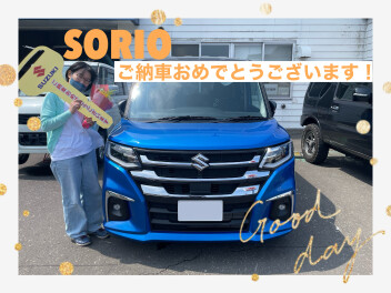 Y様　ソリオご納車おめでとうございます！