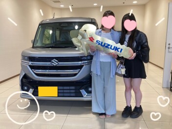 ご納車おめでとうございます♥【スペーシアカスタム】