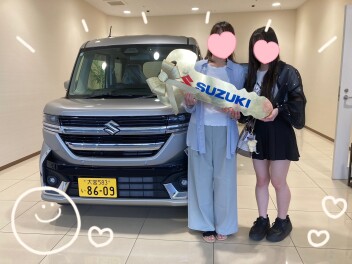 ご納車おめでとうございます♥【スペーシアカスタム】