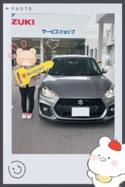スイフトスポーツ　ご納車おめでとうございます♬