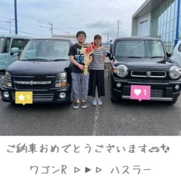 石村様のハスラーを納車いたしました！