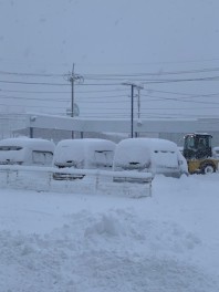 雪寄せ。