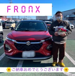 フロンクスご納車です！！！