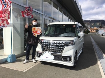 スペーシアカスタムを納車いたしました☆彡