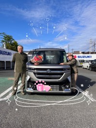 新型スペーシア☆彡 仲良くご夫婦でご納車です！