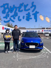 お待たせしました！新型スイフト、ご納車！！