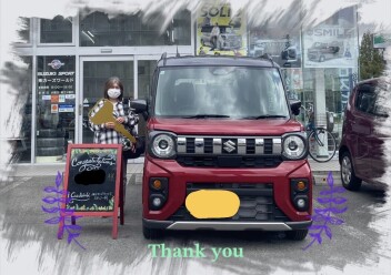 O様　新車スペーシアギアご納車おめでとうございます！