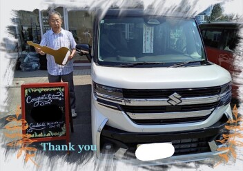 Ｙ様　新車スペーシアカスタムご納車おめでとうございます！
