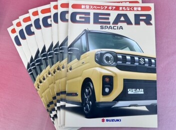 新型スペーシアギア♫　ティザー配布中♫　先行商談可能です♫