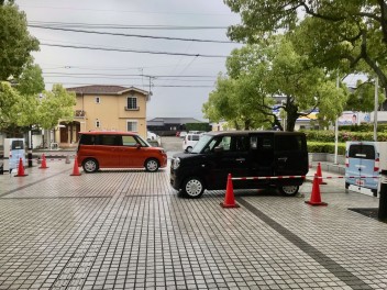 自動ブレーキ体験会　in松前総合文化センター