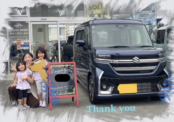 Ｍ様　新車スペーシアご納車おめでとうございます！