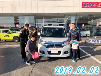 ソリオを納車させて頂きました(^_^)