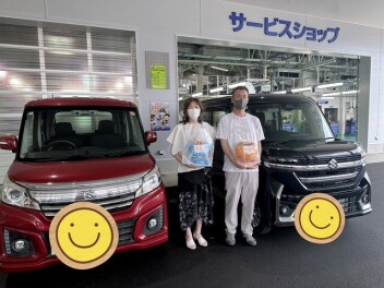 ありがとうございます！ご夫婦揃ってのご納車です！