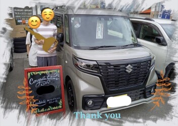 N様　中古車スペーシアベースご納車おめでとうございます！