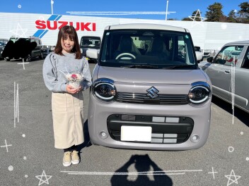 新型盛りだくさんの週末でした！ワゴンＲスマイルご納車です！